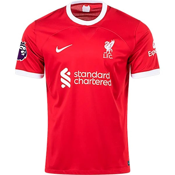 Men's Replica Nike M. Salah Liverpool Home Jersey 2324