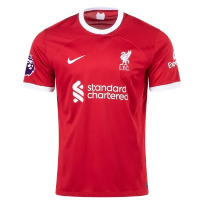 Men's Replica Nike Mac Allister Liverpool Home Jersey 2324 01