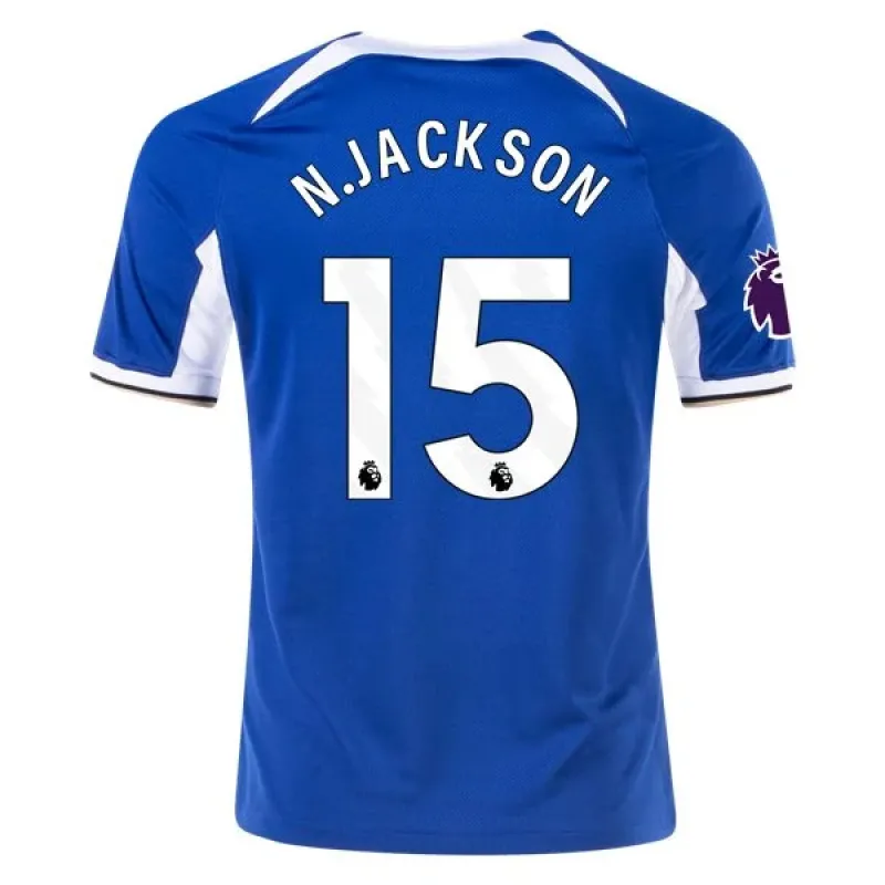 Men's Replica Nike N. Jackson Chelsea Home Jersey 2324