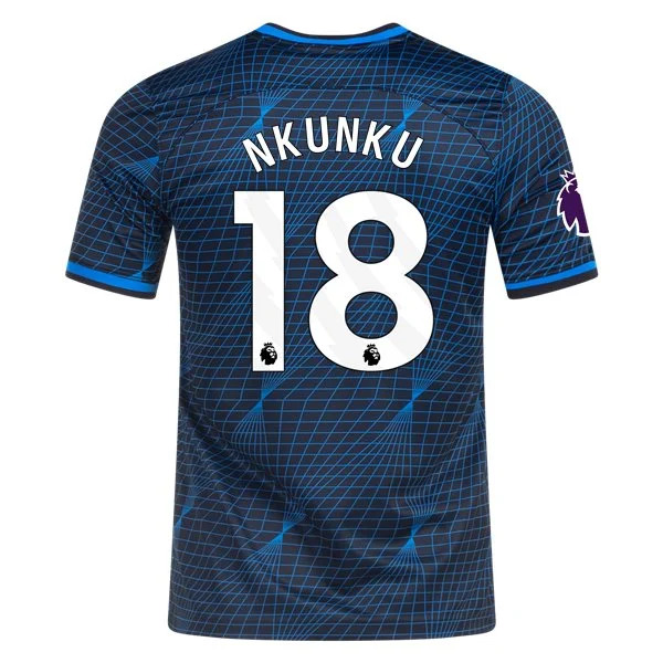 Men's Replica Nike Nkunku Chelsea Away Jersey 2324