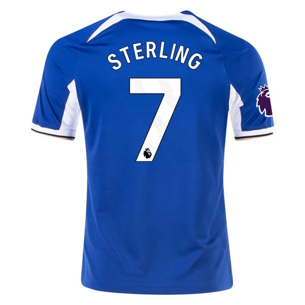 Men's Replica Nike Sterling Chelsea Home Jersey 2324