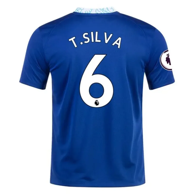 Men's Replica Nike T. Silva Chelsea Home Jersey 2223
