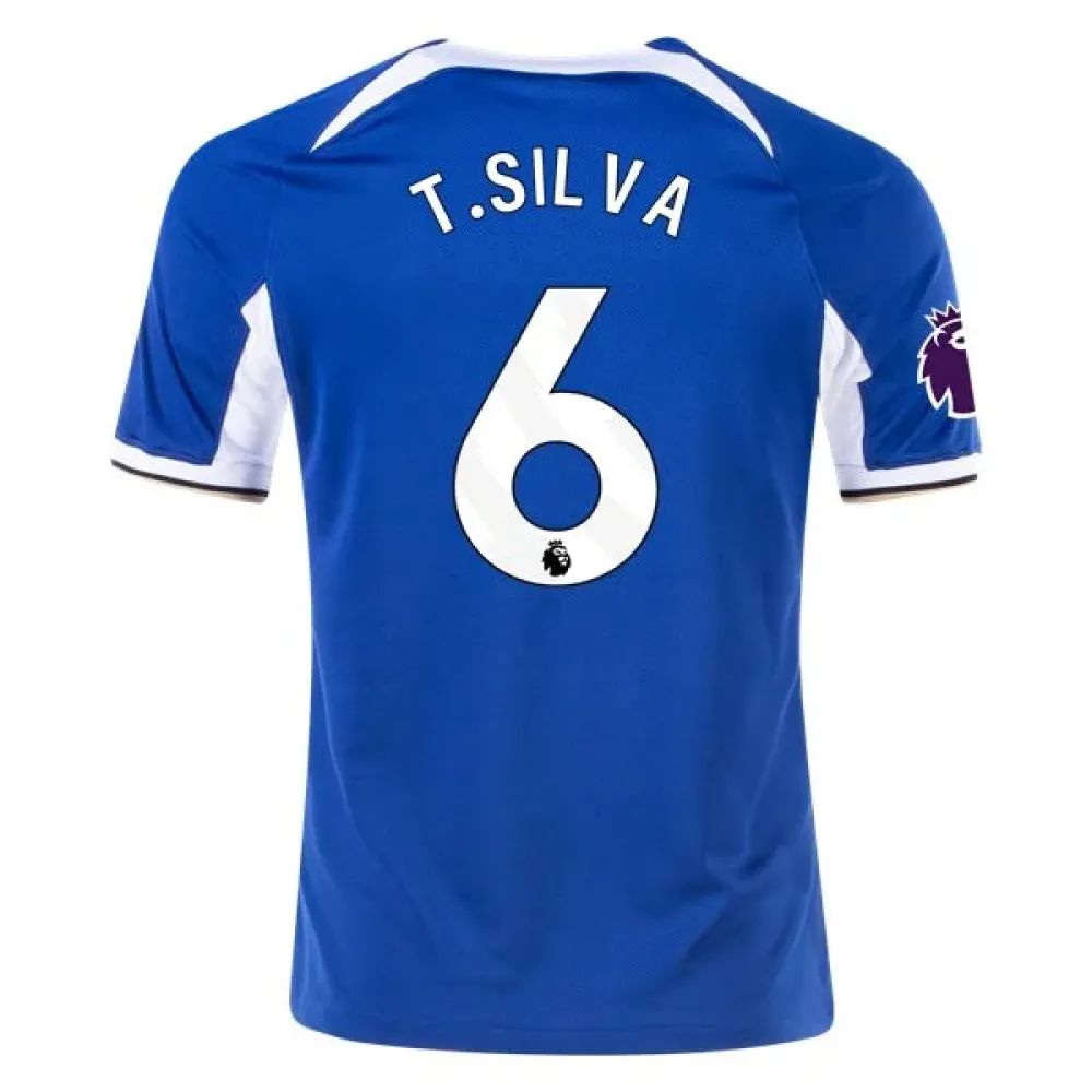 Men's Replica Nike T. Silva Chelsea Home Jersey 2324