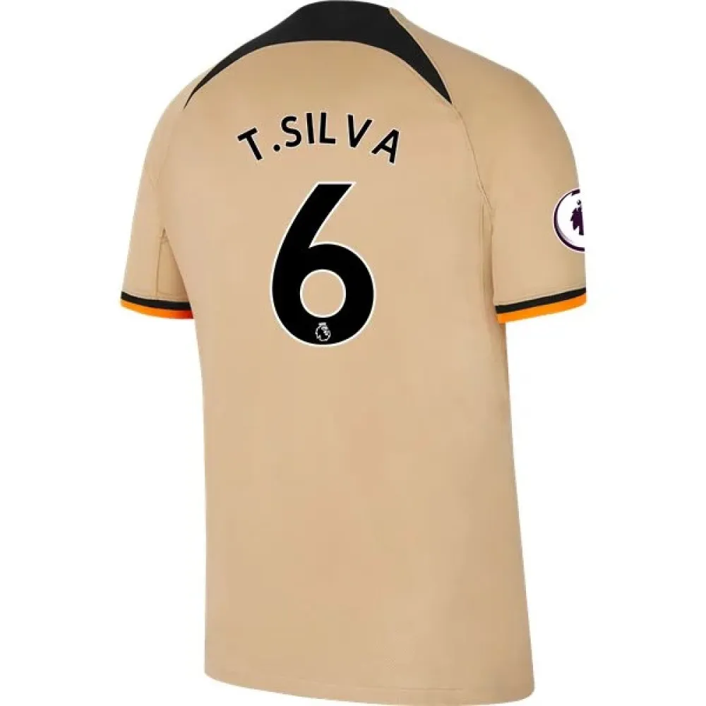 Men's Replica Nike T. Silva Chelsea Third Jersey 2223