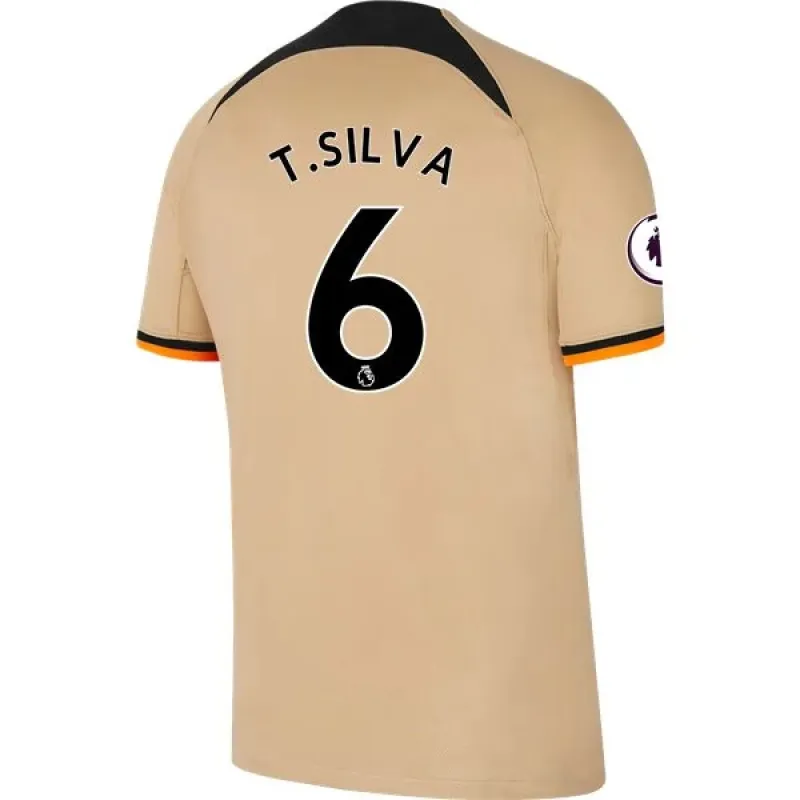 Men's Replica Nike T. Silva Chelsea Third Jersey 2223