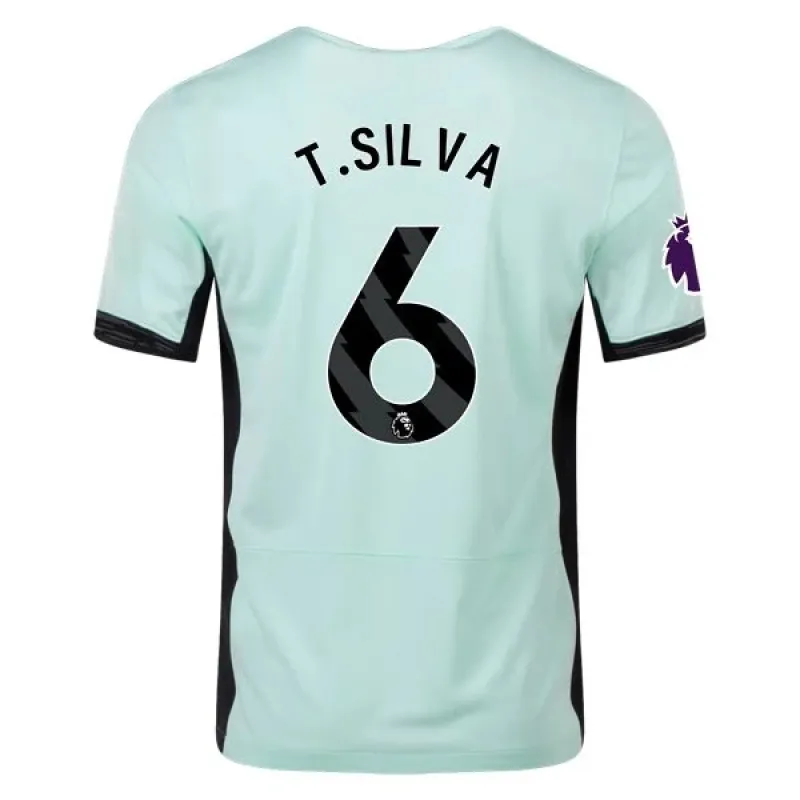 Men's Replica Nike T. Silva Chelsea Third Jersey 2324