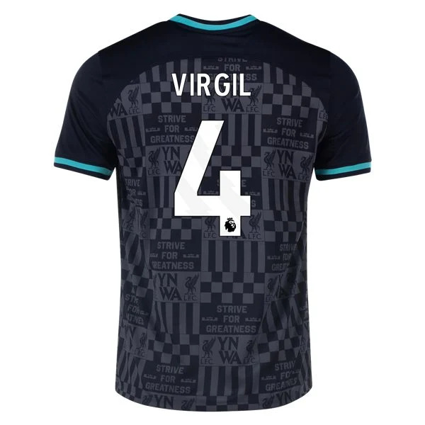 Men's Replica Nike Virgil Liverpool x LeBron James Jersey 2324