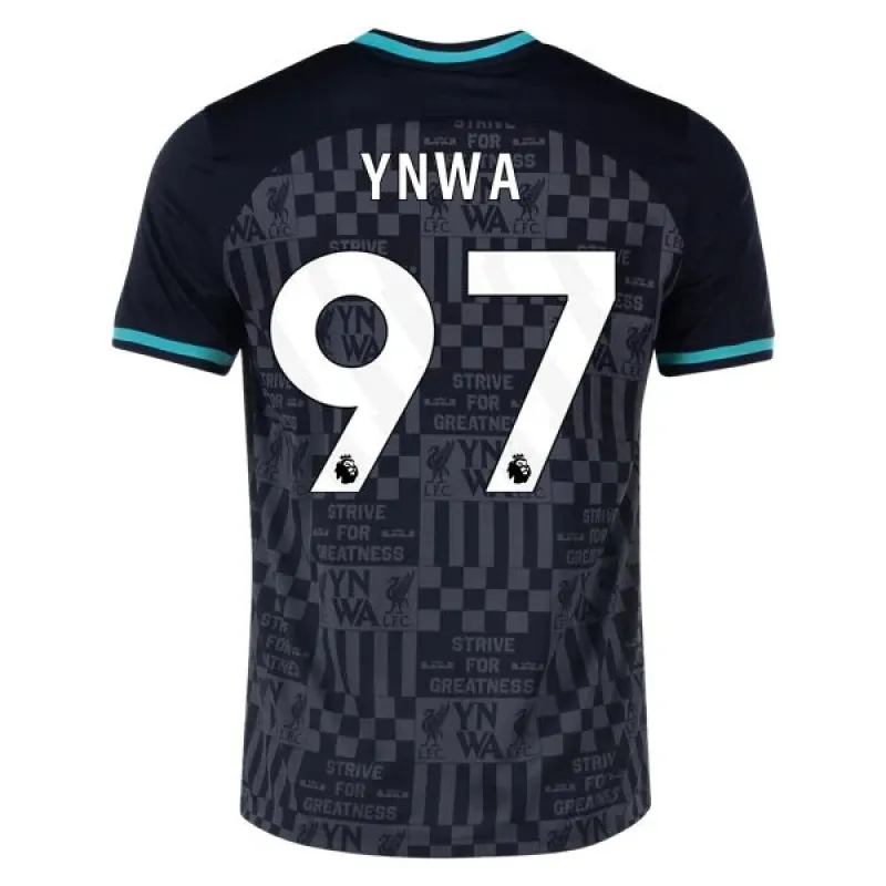 Men's Replica Nike YNWA Liverpool x LeBron James Jersey 2324