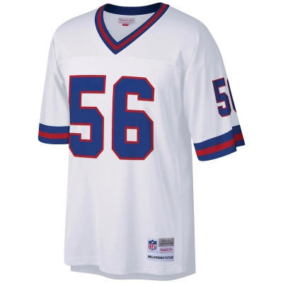Men's New York Giants Lawrence Taylor Mitchell & Ness White Legacy Replica Jersey 01