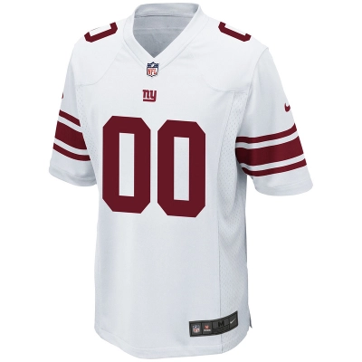 Men's New York Giants Nike White Custom Game Jersey 01