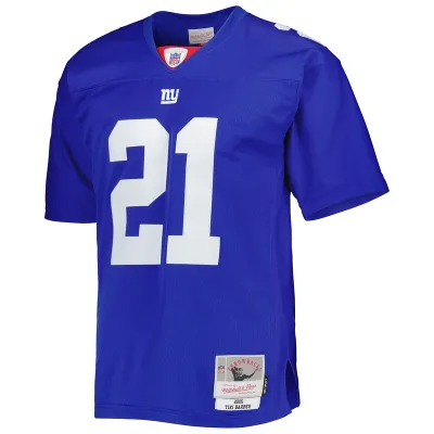 Men's New York Giants Tiki Barber Mitchell & Ness Royal Legacy Replica Jersey 01