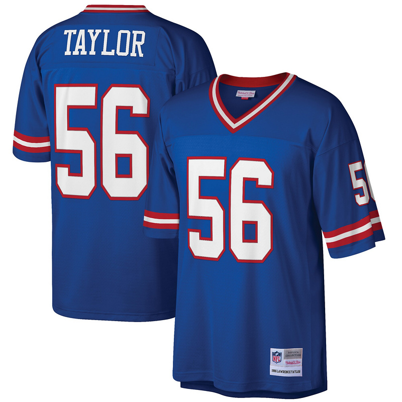 Men's Lawrence Taylor Mitchell & Ness Royal Big & Tall 1986 Retired Player Replica Jersey