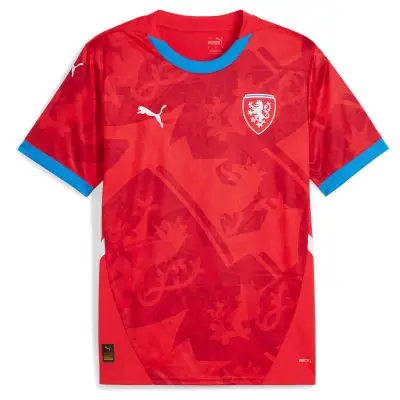Czech Republic National Team Puma 2024 Home Replica Jersey 01