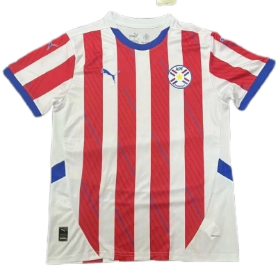 Paraguay National Team 2024 Home Replica Jersey 01