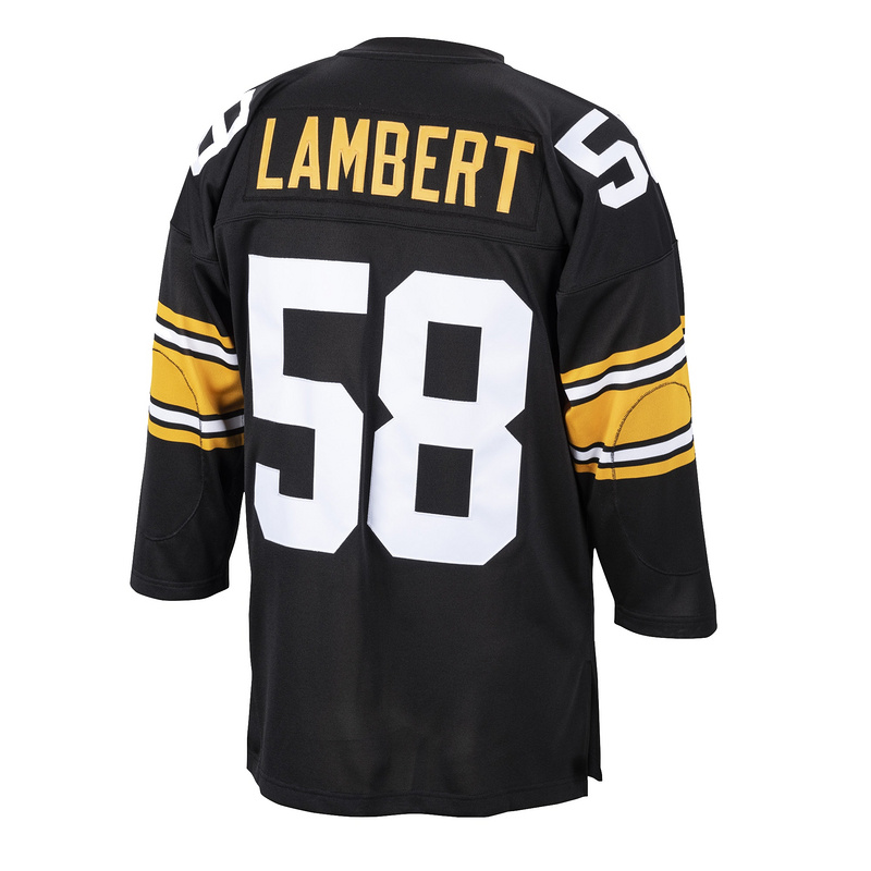 1975 Jack Lambert Mitchell & Ness Black Authentic Throwback Retired Player Jersey