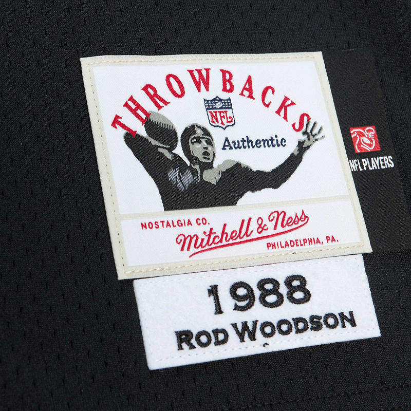 1988 Rod Woodson Mitchell & Ness Black Authentic Throwback Retired Player Jersey