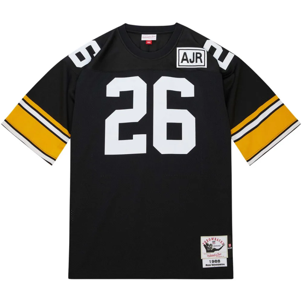 1988 Rod Woodson Mitchell & Ness Black Authentic Throwback Retired Player Jersey