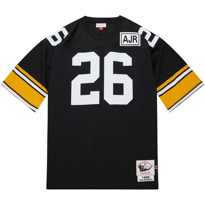 1988 Rod Woodson Mitchell & Ness Black Authentic Throwback Retired Player Jersey