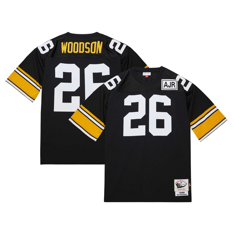 1988 Rod Woodson Mitchell & Ness Black Authentic Throwback Retired Player Jersey