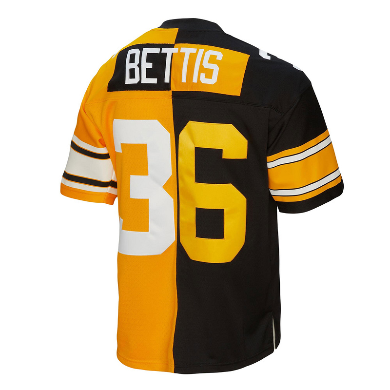 Pittsburgh Steelers Jerome Bettis Mitchell & Ness BlackGold 1996 Split Legacy Replica Jersey