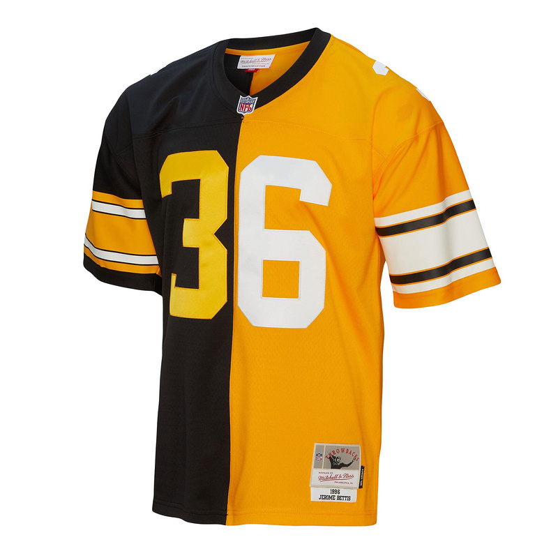 Pittsburgh Steelers Jerome Bettis Mitchell & Ness BlackGold 1996 Split Legacy Replica Jersey