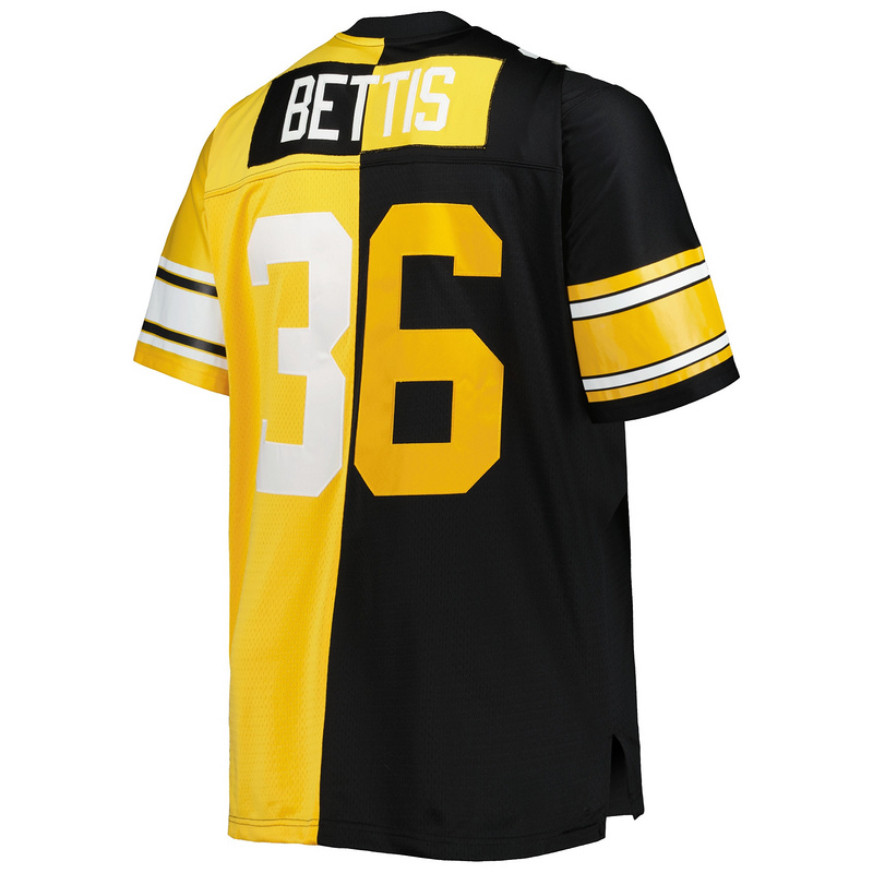 Jerome Bettis Mitchell & Ness BlackGold Big & Tall Split Legacy Retired Player Replica Jersey