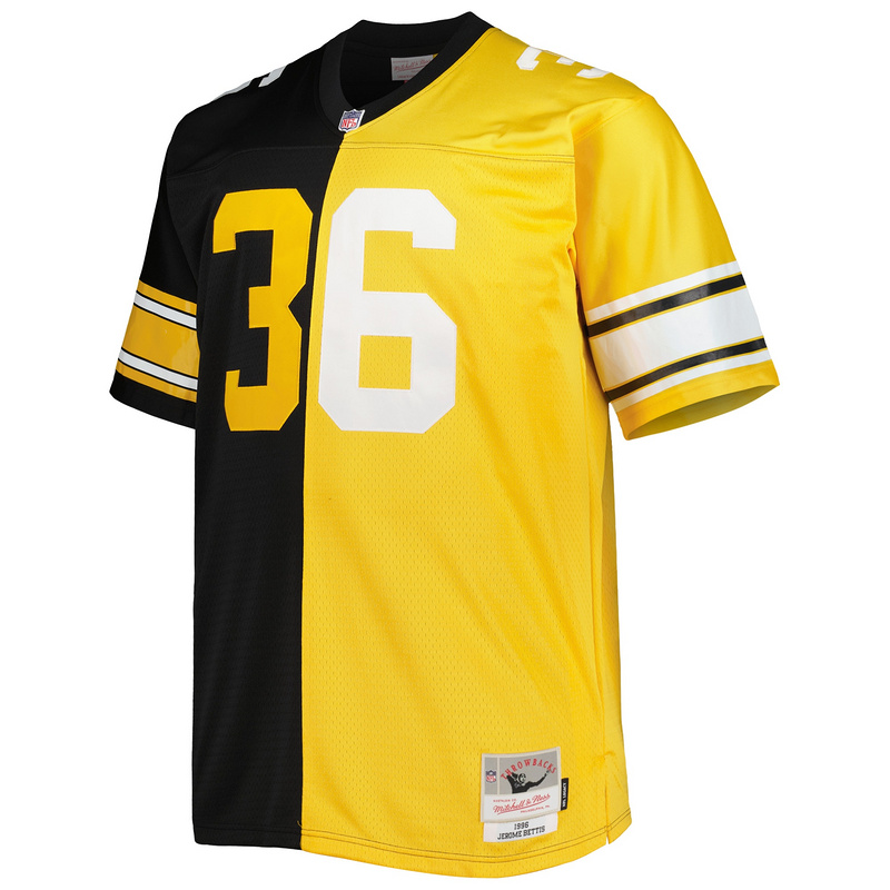 Jerome Bettis Mitchell & Ness BlackGold Big & Tall Split Legacy Retired Player Replica Jersey