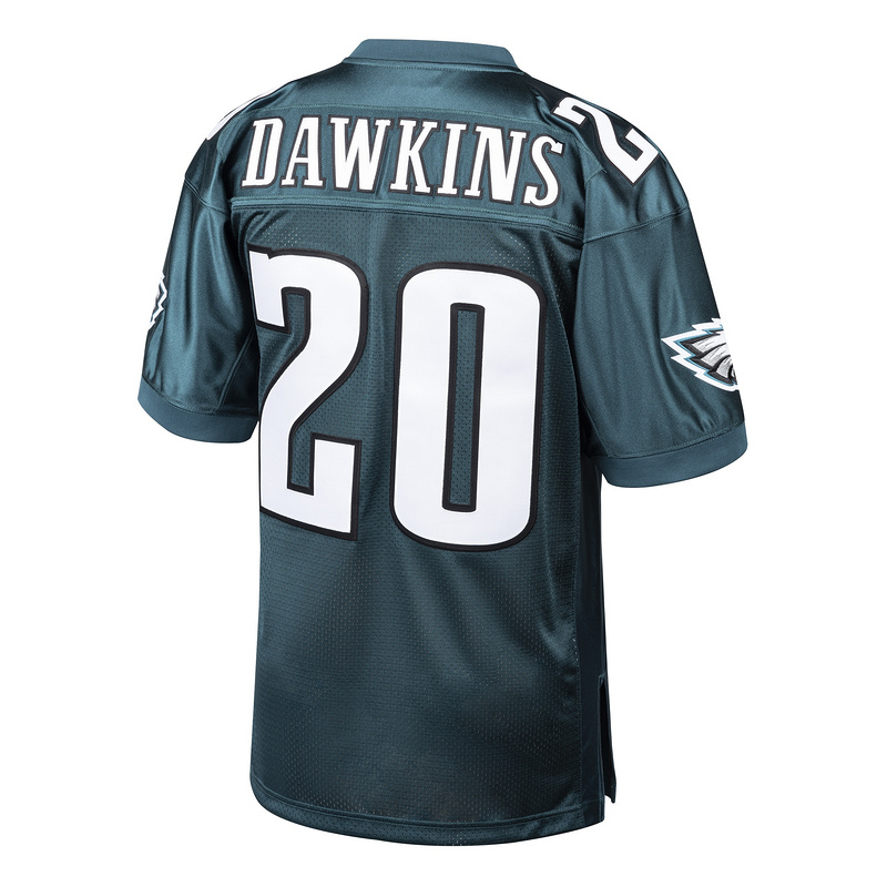 Men's 1996 Brian Dawkins Mitchell & Ness Green Authentic Throwback Retired Player Jersey