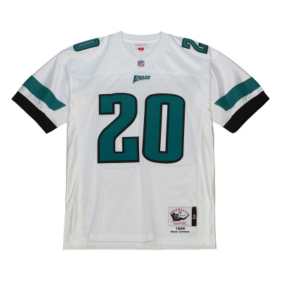 Men's 1996 Brian Dawkins Mitchell & Ness White Authentic Throwback Retired Player Jersey 01