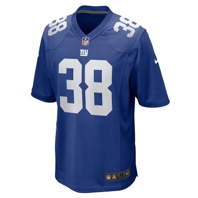 Men's New York Giants Kaleb Hayes Nike Royal Game Jersey 01