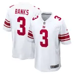 Men's New York Giants Deonte Banks Nike White Game Jersey-3