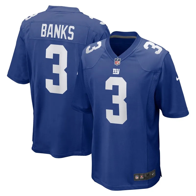 Men's New York Giants Deonte Banks Nike Royal Game Jersey