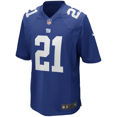 Men's New York Giants Tiki Barber Nike Royal Game Retired Player Jersey 01