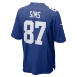 Men's New York Giants Cam Sims Nike Royal Game Jersey