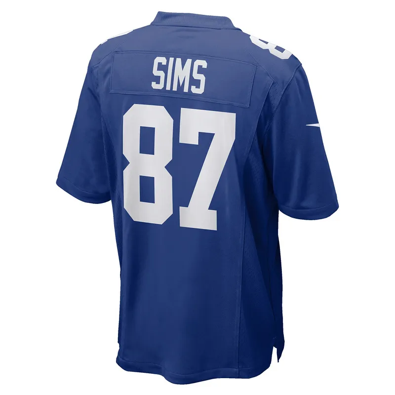 Men's New York Giants Cam Sims Nike Royal Game Jersey