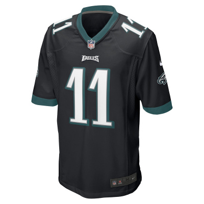 Men's Philadelphia Eagles A.J. Brown Nike Black Game Jersey 01