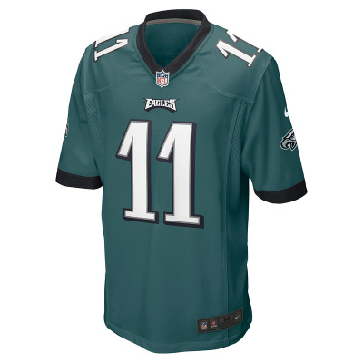 Men's Philadelphia Eagles A.J. Brown Nike Midnight Green Player Game Jersey 01