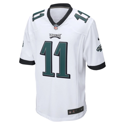 Men's Philadelphia Eagles A.J. Brown Nike White Game Jersey 01