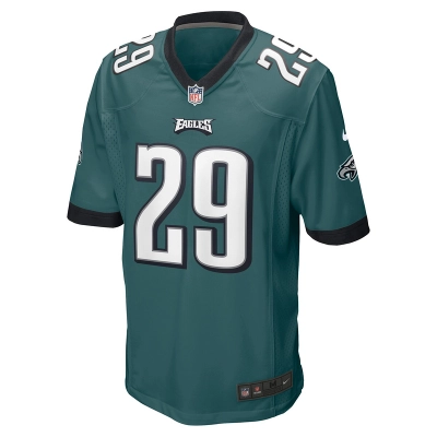 Men's Philadelphia Eagles Avonte Maddox Nike Midnight Green Game Jersey 01