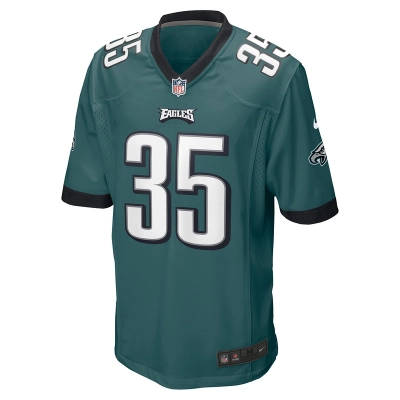 Men's Philadelphia Eagles Boston Scott Nike Midnight Green Game Jersey 01