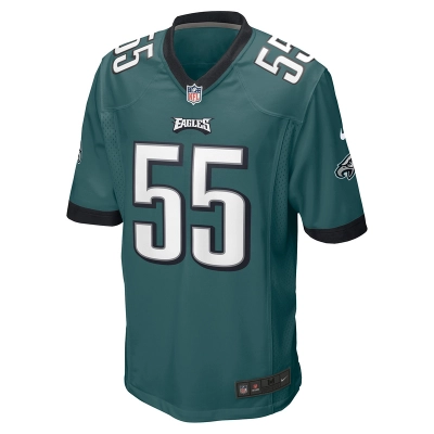 Men's Philadelphia Eagles Brandon Graham Nike Midnight Green Game Jersey 01