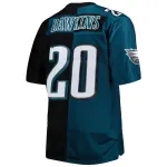 Brian Dawkins Mitchell&Ness Midnight GreenBlack Big&Tall Split Legacy Retired Player Replica