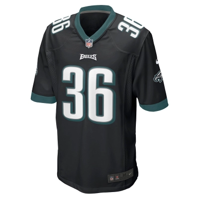 Men's Philadelphia Eagles Brian Westbrook Nike Black Retired Player Alternate Game Jersey 01