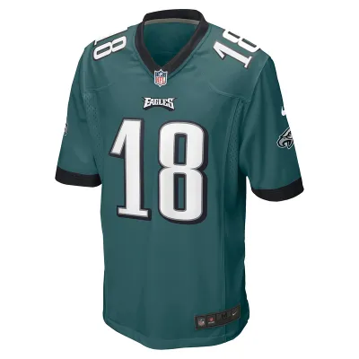 Men's Philadelphia Eagles Britain Covey Nike Midnight Green Home Game Player Jersey 01