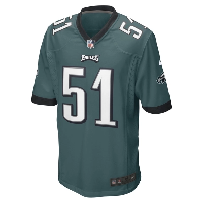 Men's Philadelphia Eagles Cam Jurgens Nike Midnight Green Game Player Jersey 01
