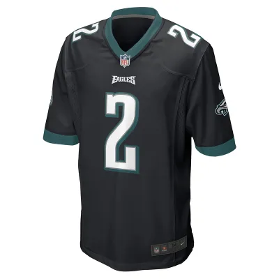 Men's Philadelphia Eagles Darius Slay Jr. Nike Black Alternate Game Player Jersey 01