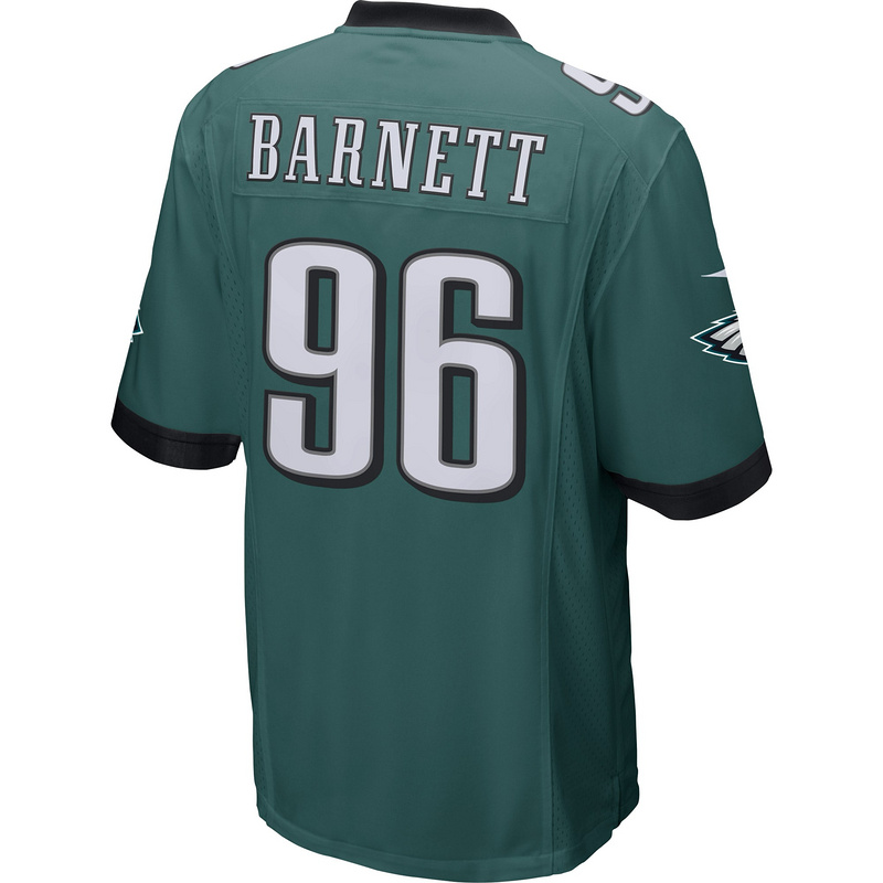 Men's Philadelphia Eagles Derek Barnett Nike Green Game Jersey