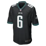 Men's Philadelphia Eagles DeVonta Smith Nike Black Game Jersey