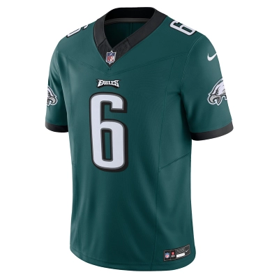 Men's Philadelphia Eagles DeVonta Smith Nike Green Vapor F.U.S.E. Limited Jersey 01