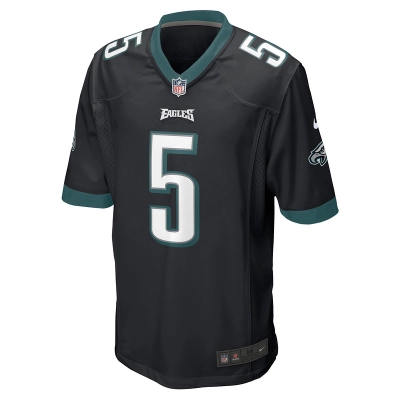 Men's Philadelphia Eagles Donovan McNabb Nike Black Retired Player Jersey 01